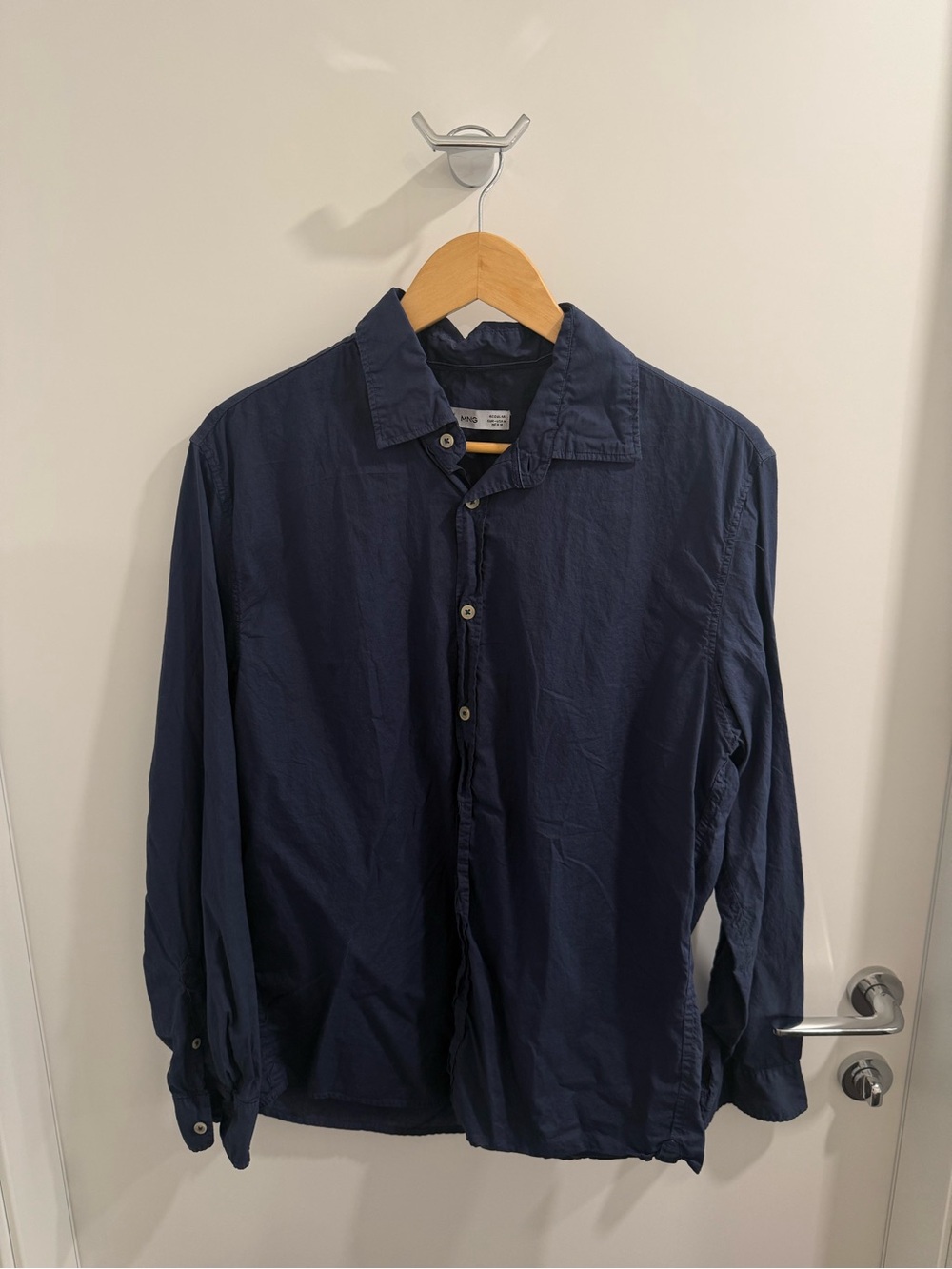 Mango Men's Navy Lightweight Shirt Jacket